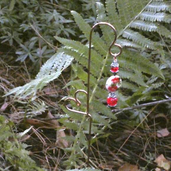 Copper Heart Plant Stake for Indoor or Outdoor Plant Decoration, Yard Art, - Picture 9 of 12